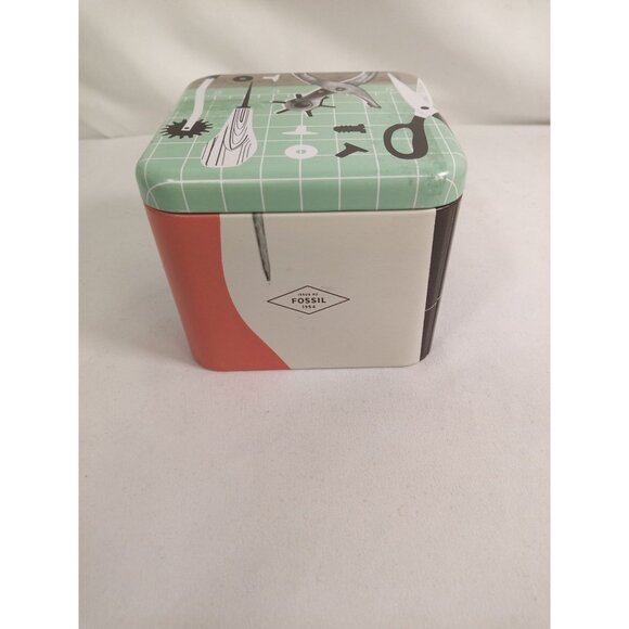 Fossil Women's Cecile Green Watch w/ Silicone Strap Extra Strap in Original Box - Picture 9 of 10